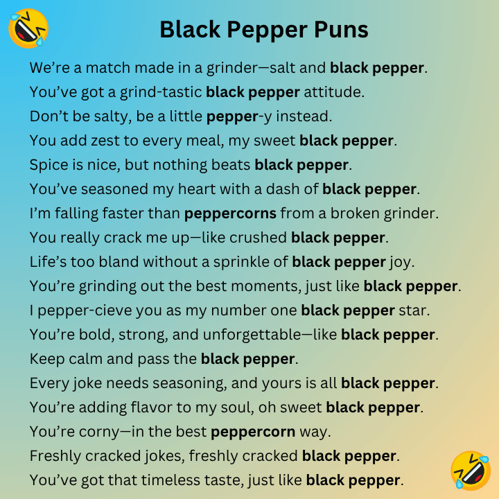 Black Pepper Puns