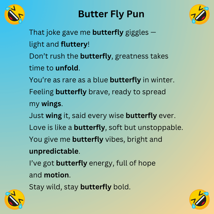 Butter Fly Pun