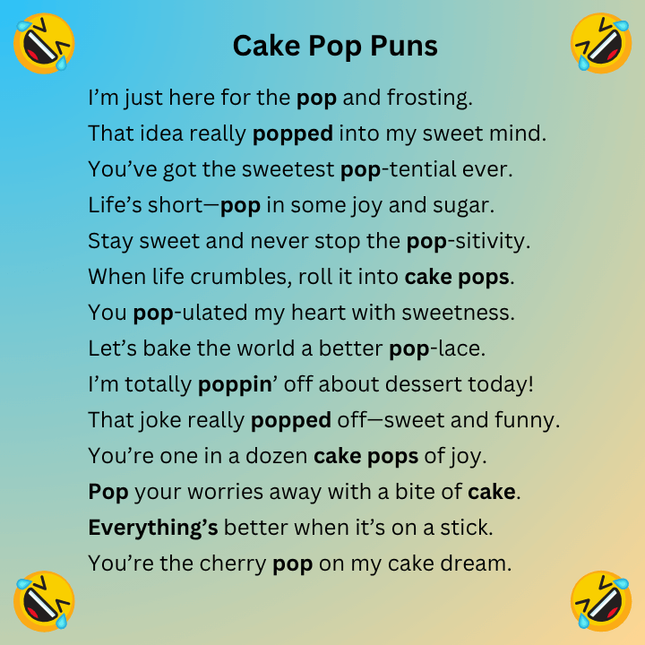 Cake Pop Puns