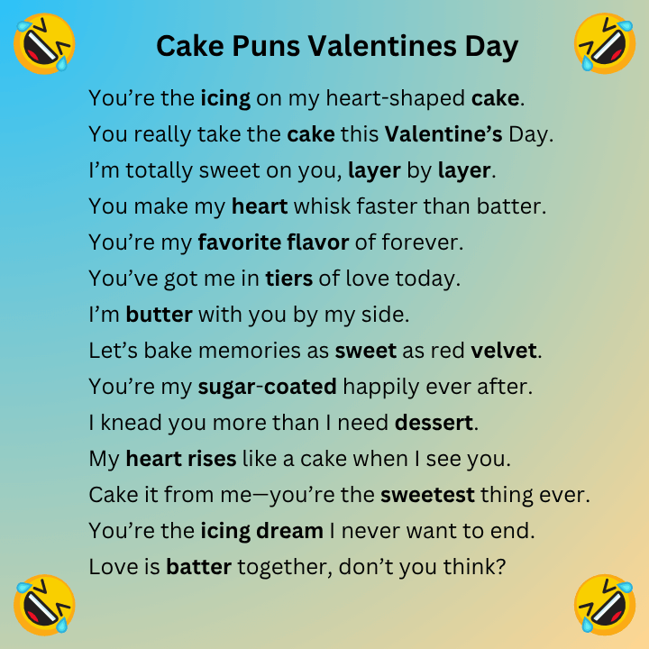 Cake Puns Valentines Day