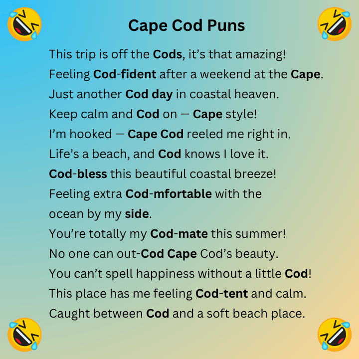 Cape Cod Puns