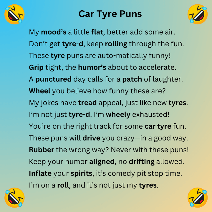 Car Tyre Puns