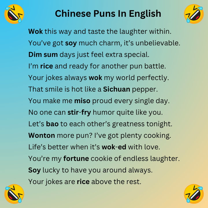 Chinese Puns In English