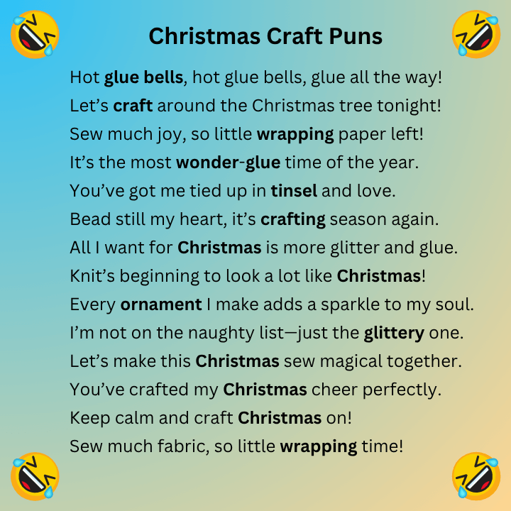 Christmas Craft Puns