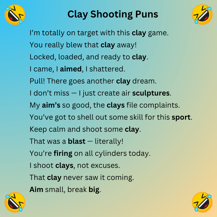 Clay Shooting Puns