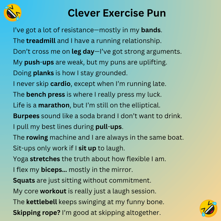 Clever Exercise Pun