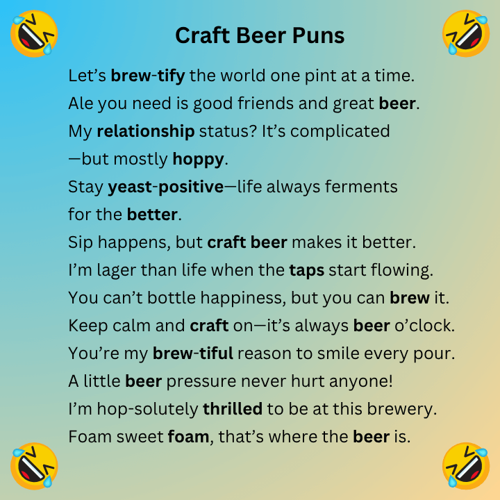 Craft Beer Puns