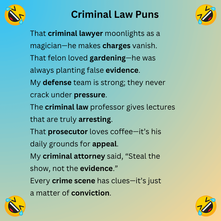 Criminal Law Puns