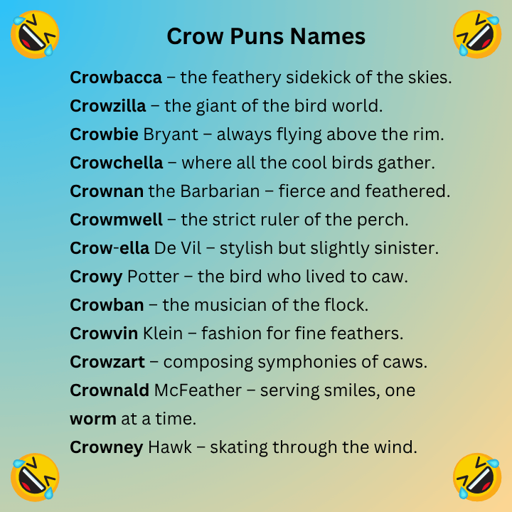 Crow Puns Names