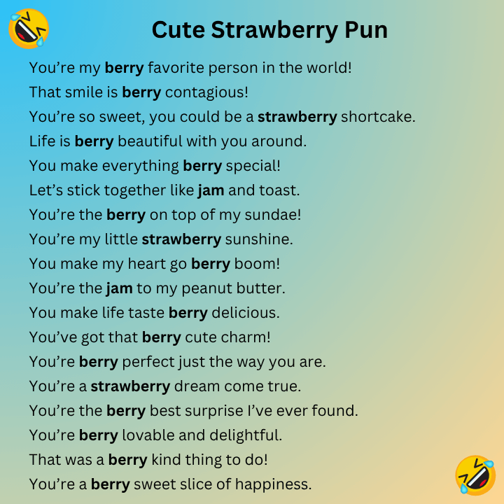 Cute Strawberry Pun