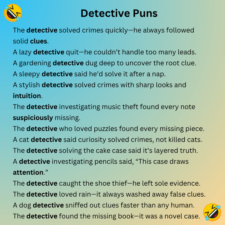 Detective Puns