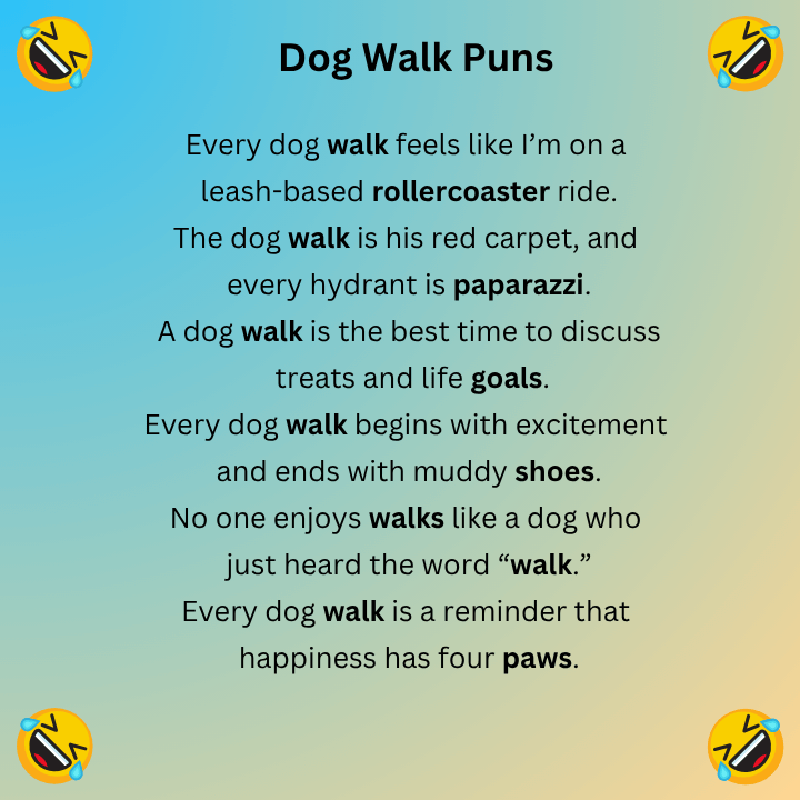 Dog Walk Puns