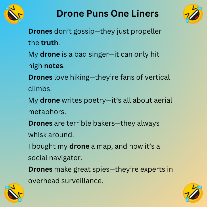 Drone Puns One Liners