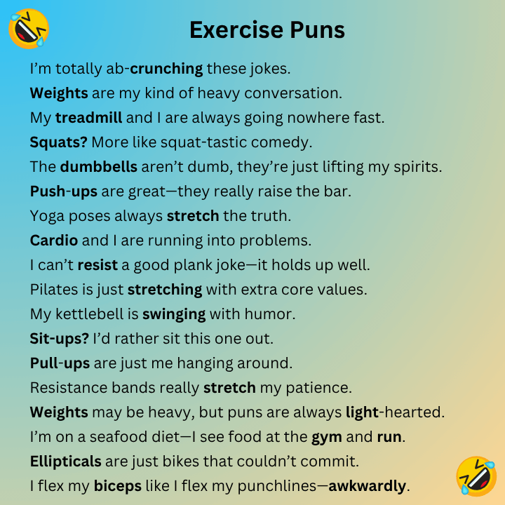 Exercise Puns