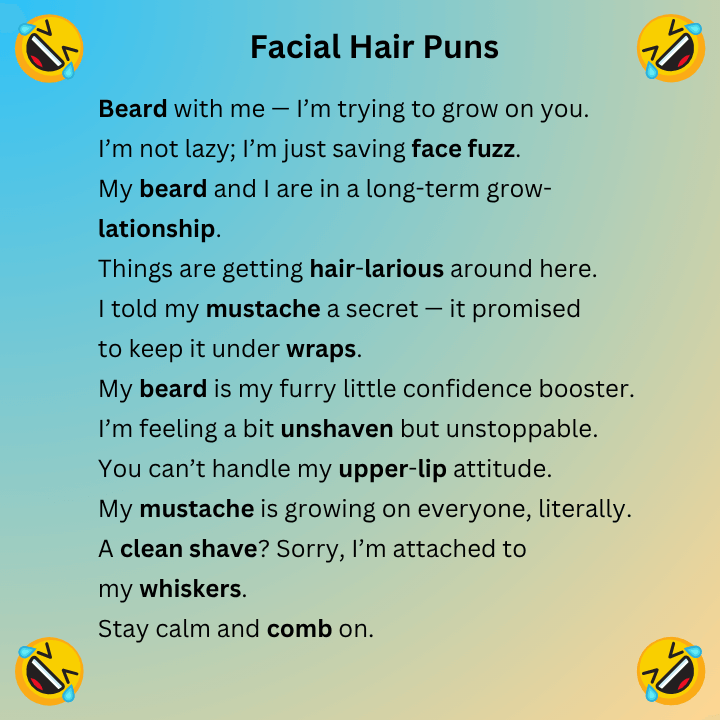 Facial Hair Puns