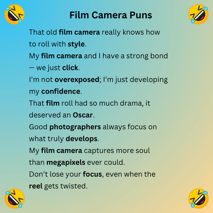 Film Camera Puns