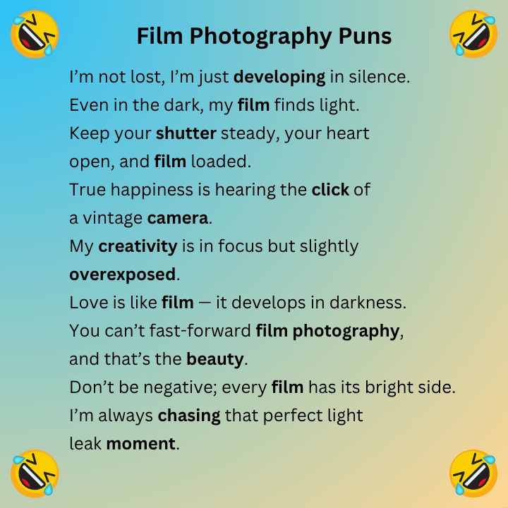Film Photography Puns