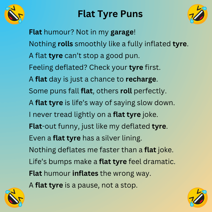 Flat Tyre Puns