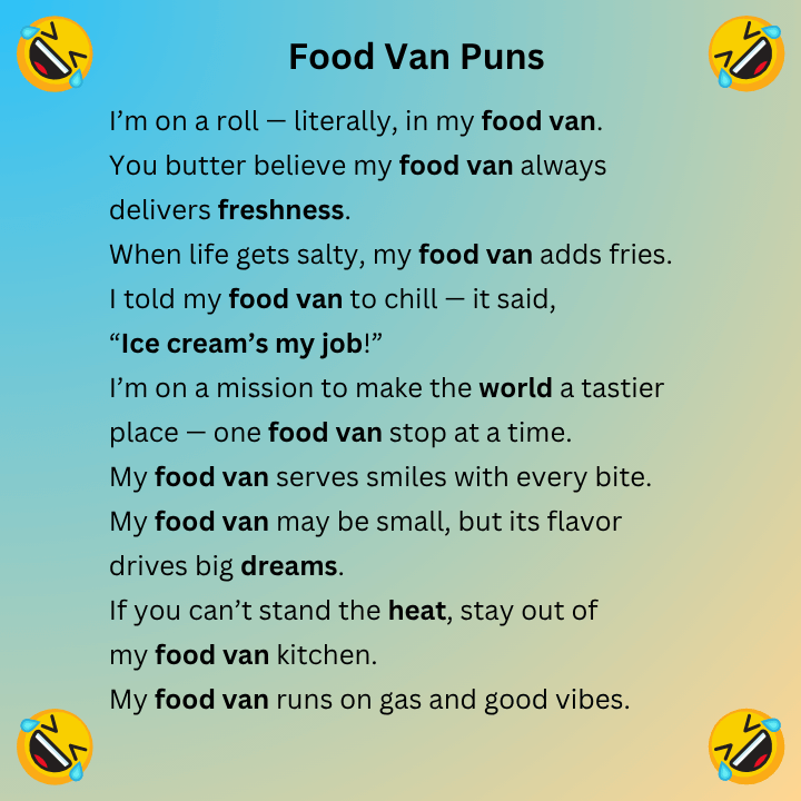Food Van Puns
