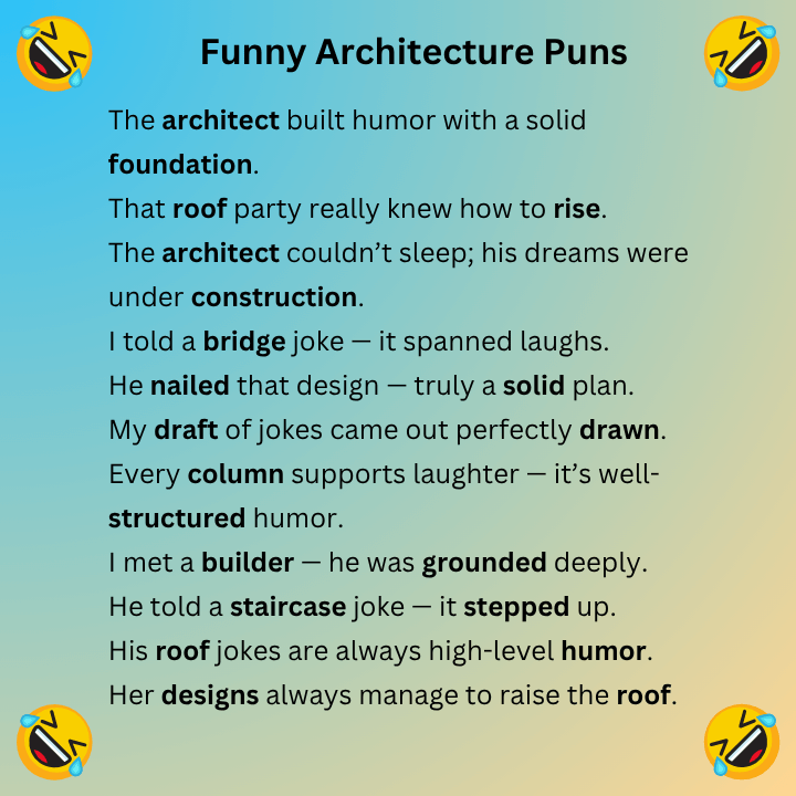 Funny Architecture Puns