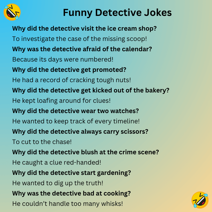 Funny Detective Jokes