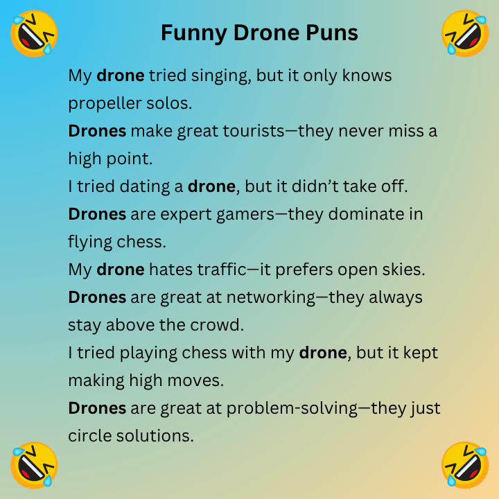 Funny Drone Puns