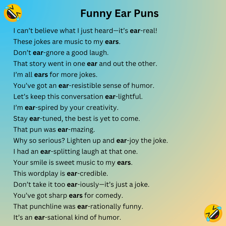 Funny Ear Puns
