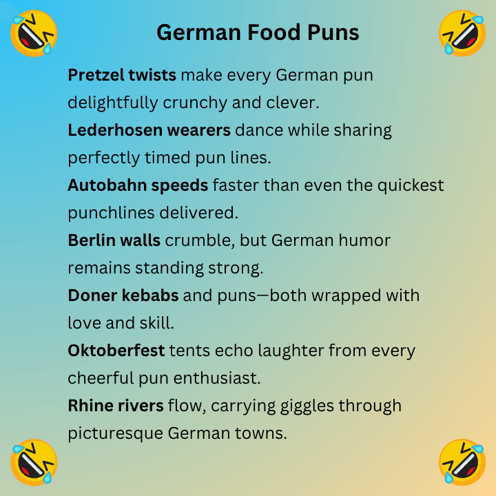 German Food Puns