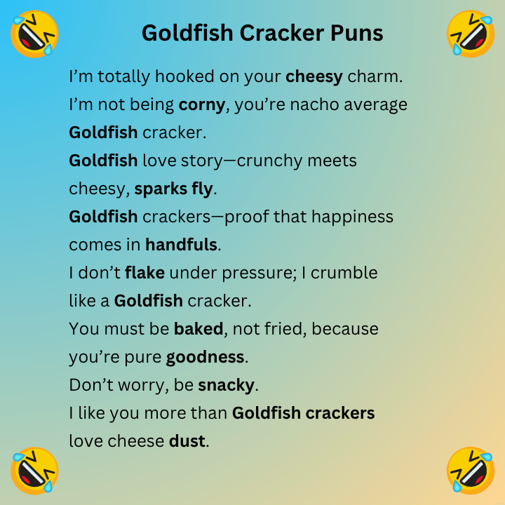 Goldfish Cracker Puns