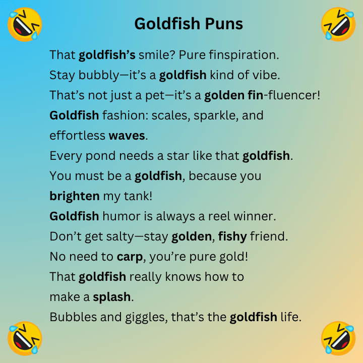 Goldfish Puns