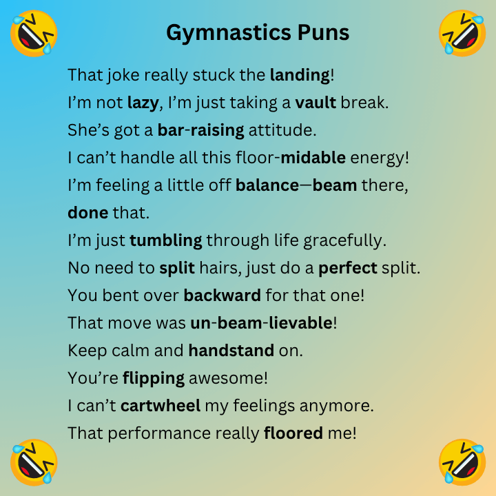 Gymnastics Puns
