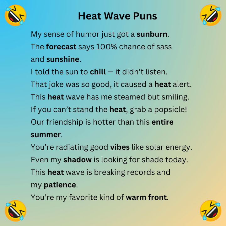 Heat Wave Puns