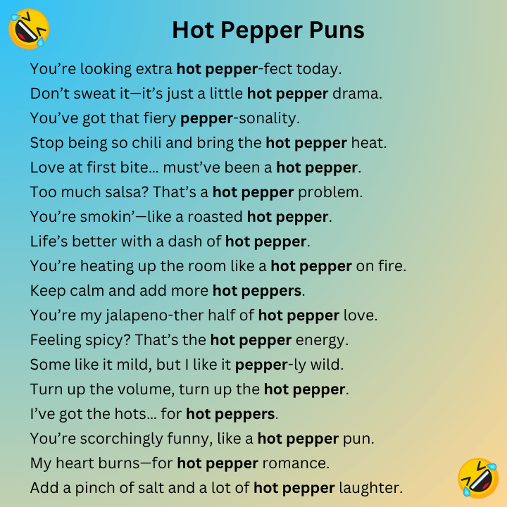 Hot Pepper Puns