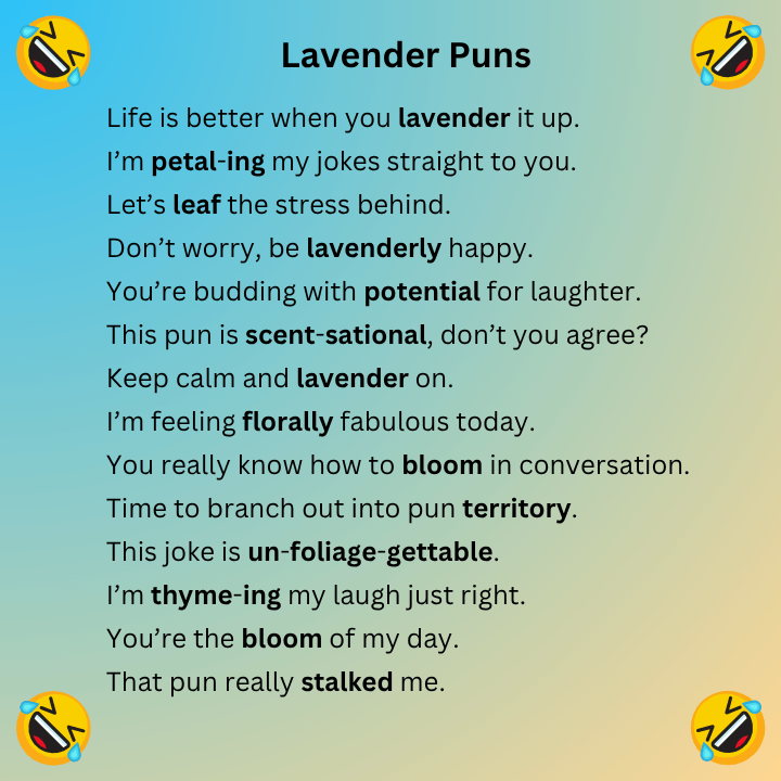 Lavender Puns
