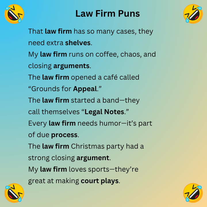 Law Firm Puns