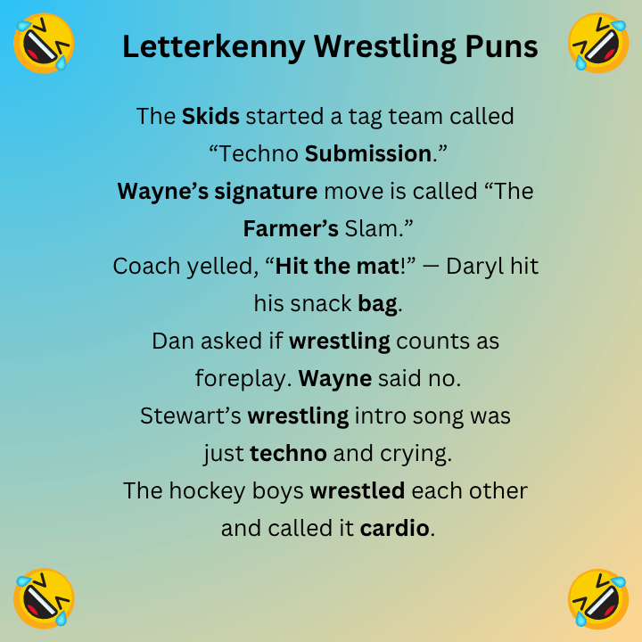 Letterkenny Wrestling Puns Episode