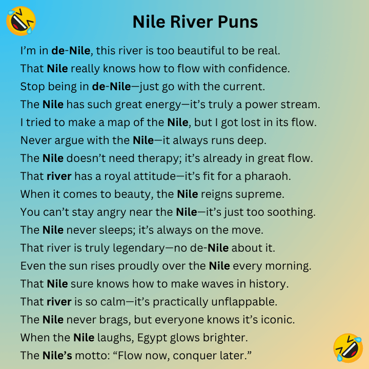 Nile River Puns