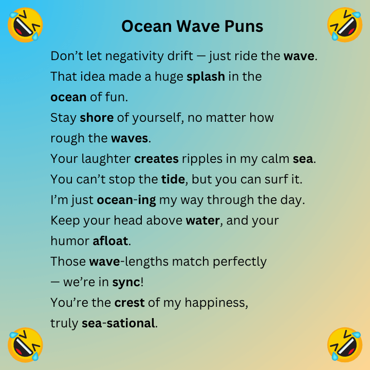 Ocean Wave Puns