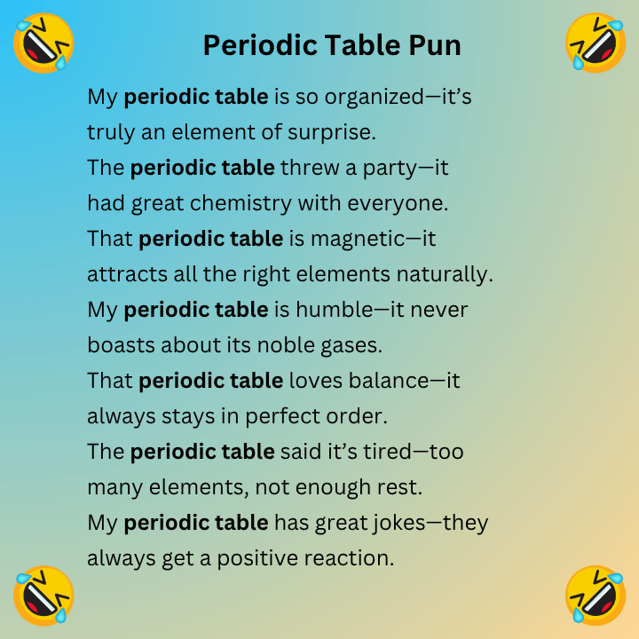 Periodic Table Pun
