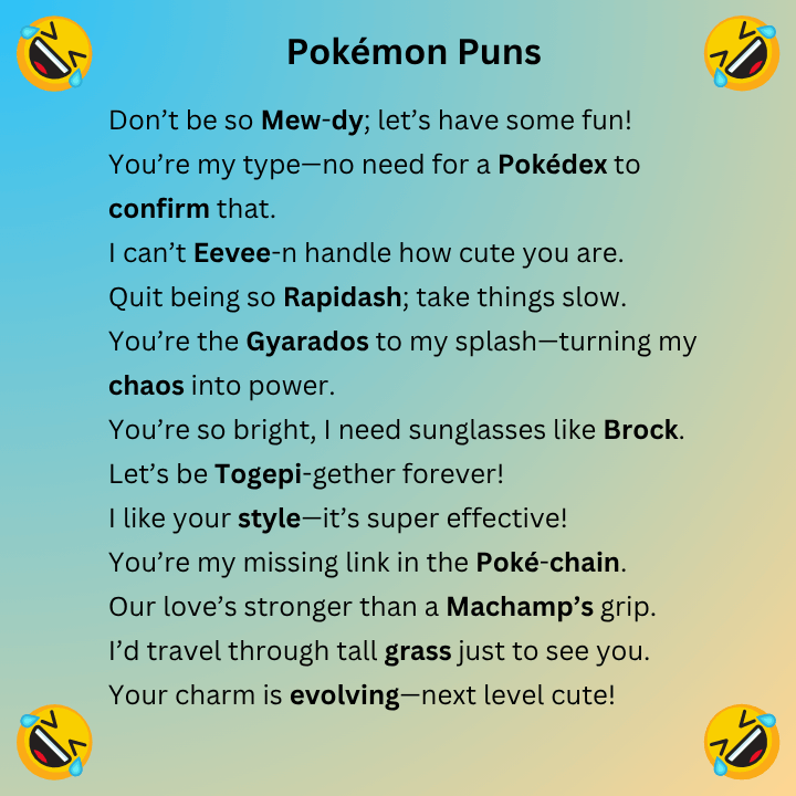 Pokemon Puns