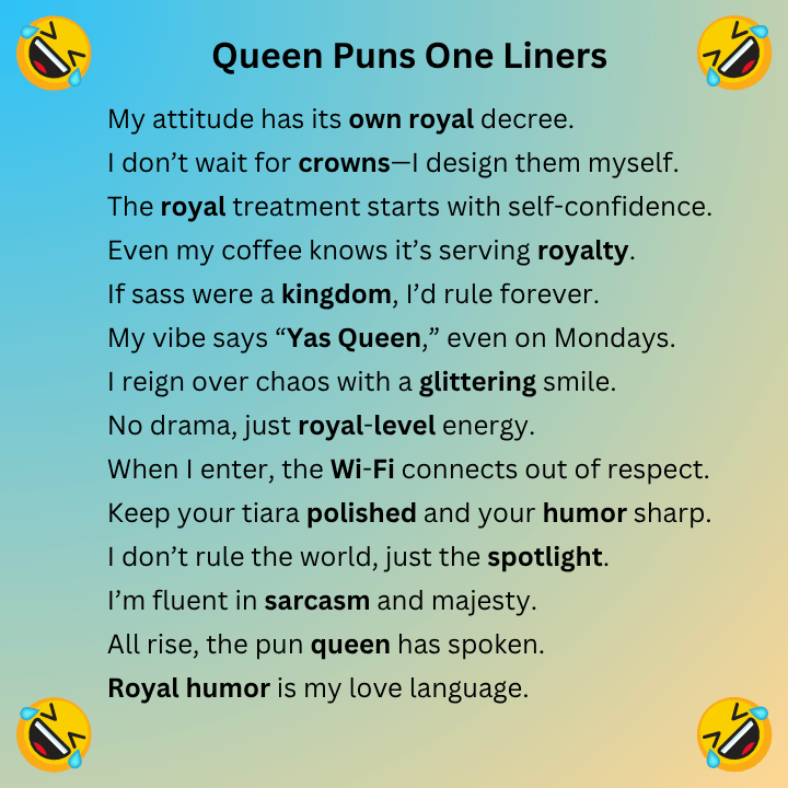 Queen Puns One Liners