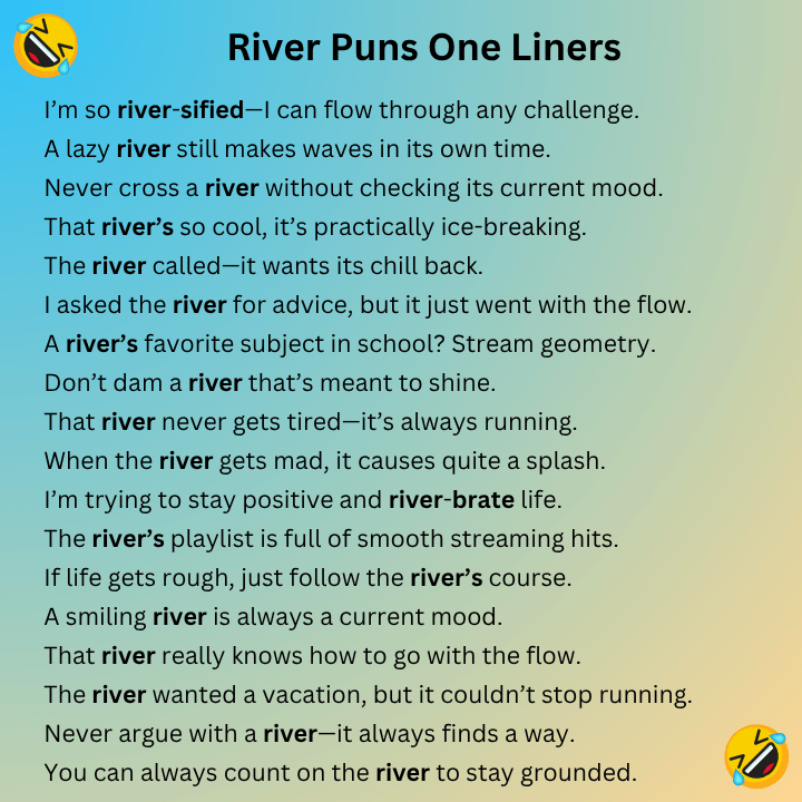 River Puns One Liners