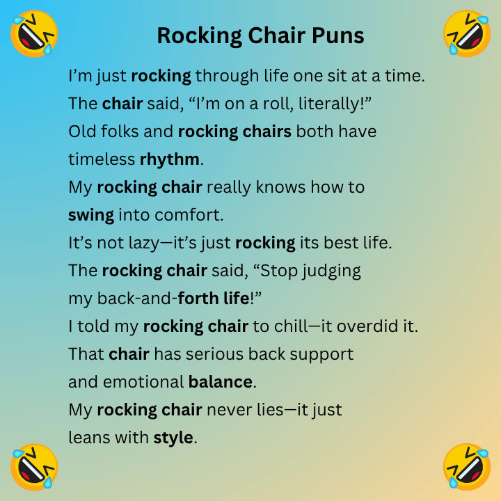Rocking Chair Puns
