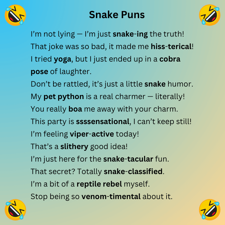 Snake Puns