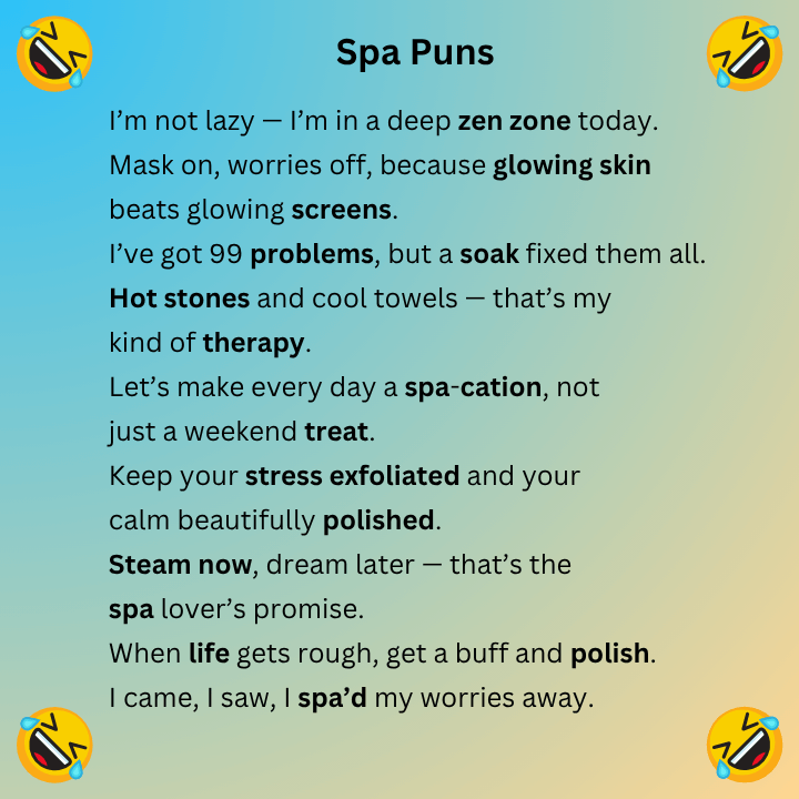 Spa Puns