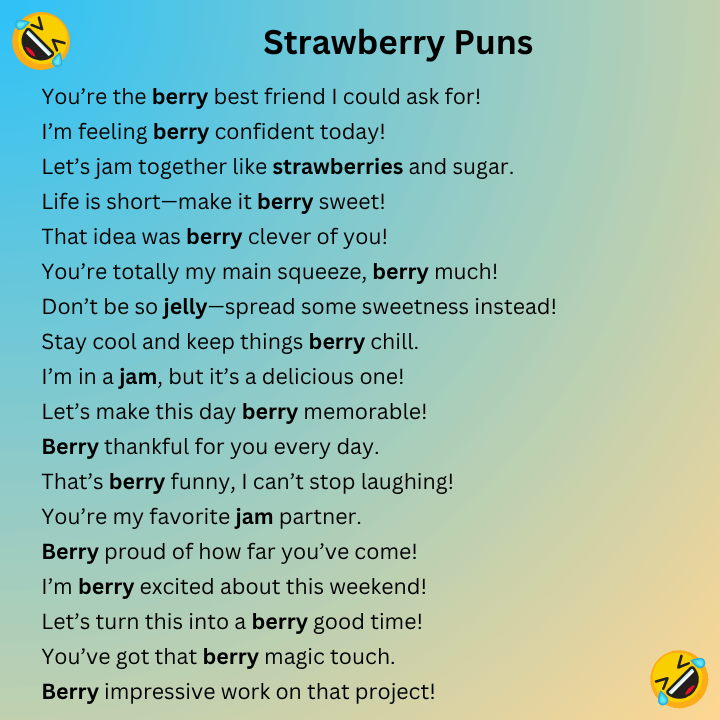 Strawberry Puns