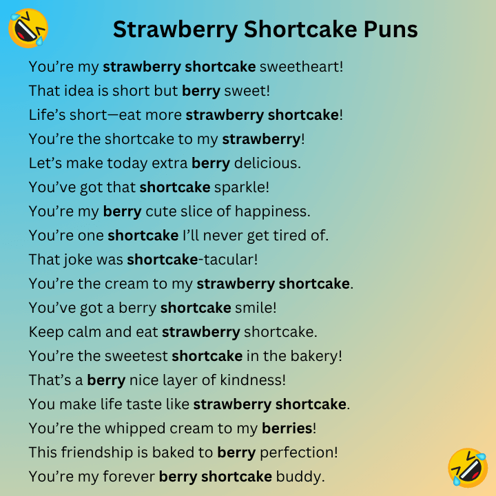 Strawberry Shortcake Puns