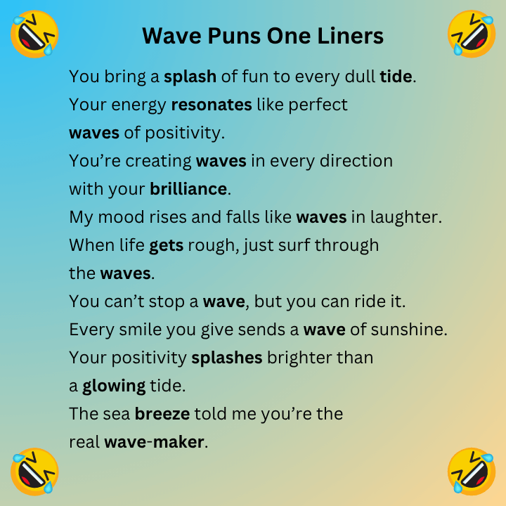 Wave Puns One Liners