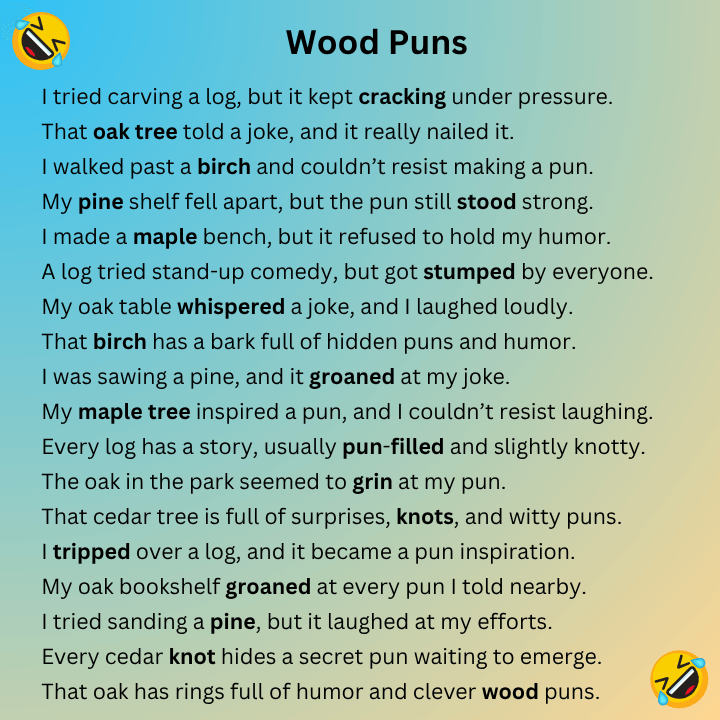 Wood Puns
