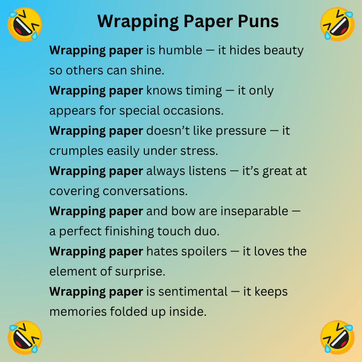 Wrapping Paper Puns
